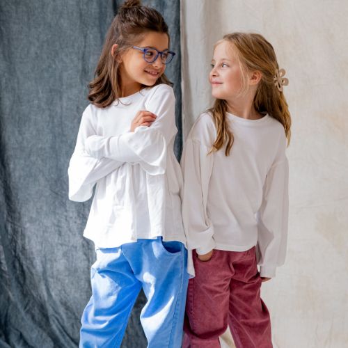 Spodnie dziecięce BOYFRIEND JEANS VINTAGE baby blue - obrazek 4