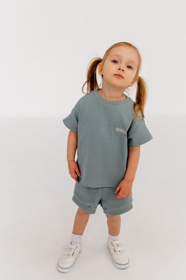 KOSZULKA DZIECIĘCA PRĄŻEK MIĘTOWA