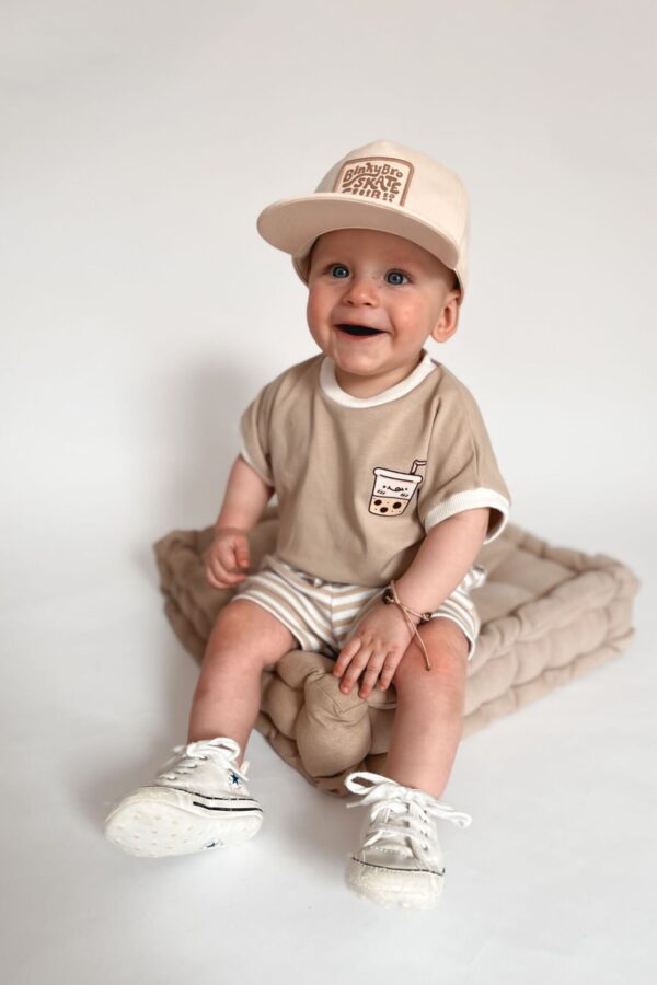 KOSZULKA-BODY DZIECIĘCA DUO BEŻOWA