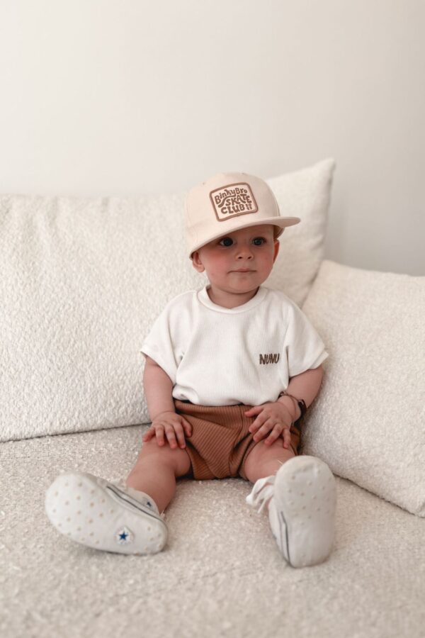 KOSZULKA-BODY DZIECIĘCA PRĄŻEK ECRU