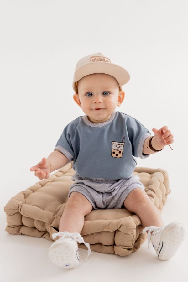 KOSZULKA-BODY DZIECIĘCA DUO NIEBIESKIE