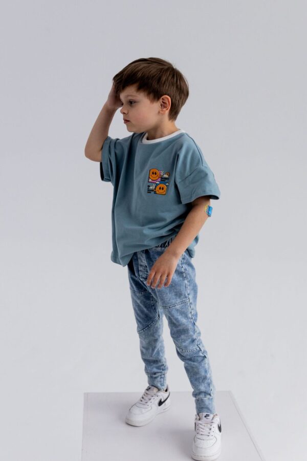 KOSZULKA DZIECIĘCA EMOTIKON DUO MIĘTOWA