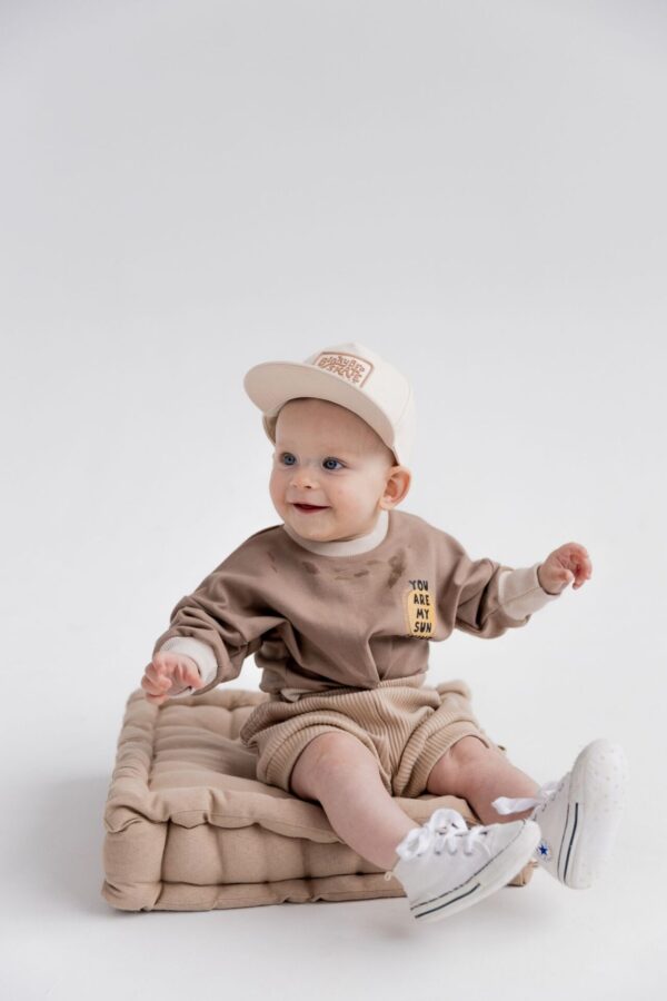 BLUZA-BODY DZIECIĘCA Z NADRUKIEM LATTE