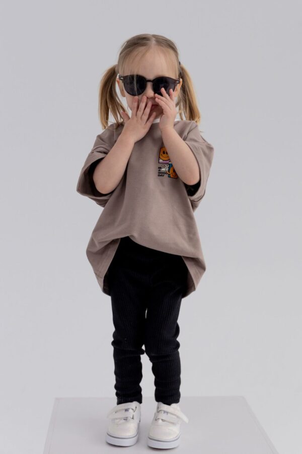 LEGGINSY DZIECIĘCE PRĄŻEK CZARNE