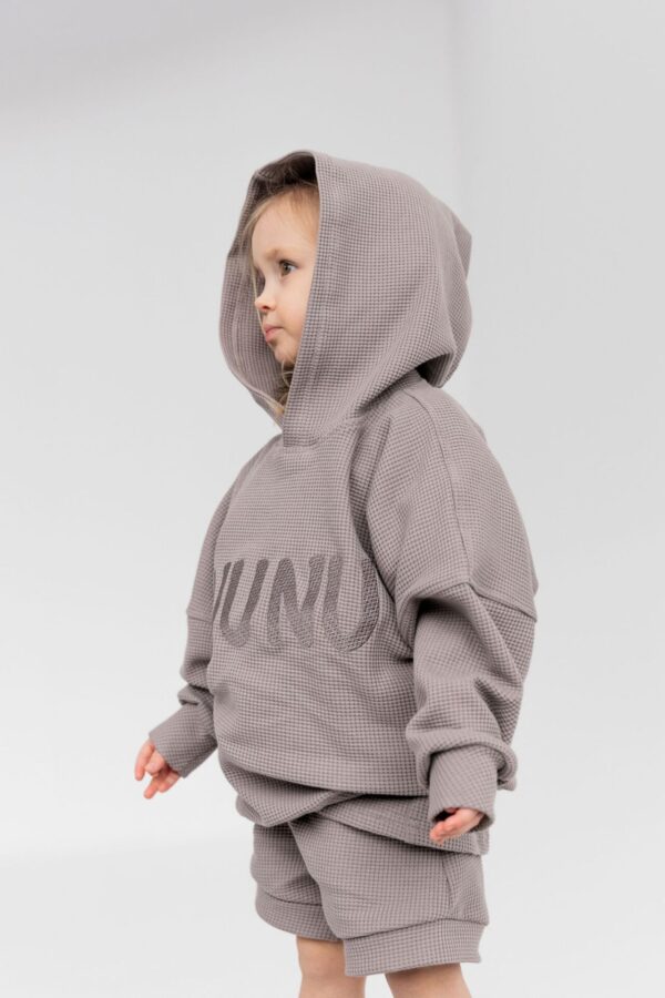 BLUZA DZIECIĘCA WAFEL SIWA