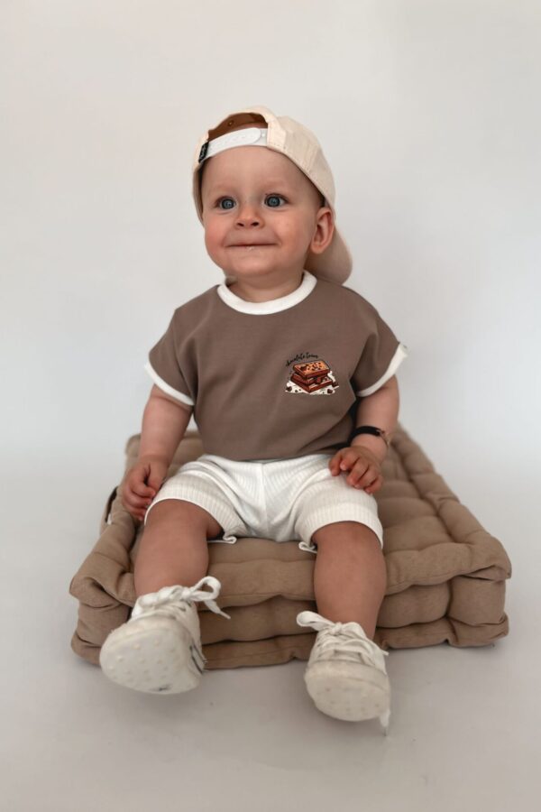 KOSZULKA-BODY DZIECIĘCA DUO LATTE