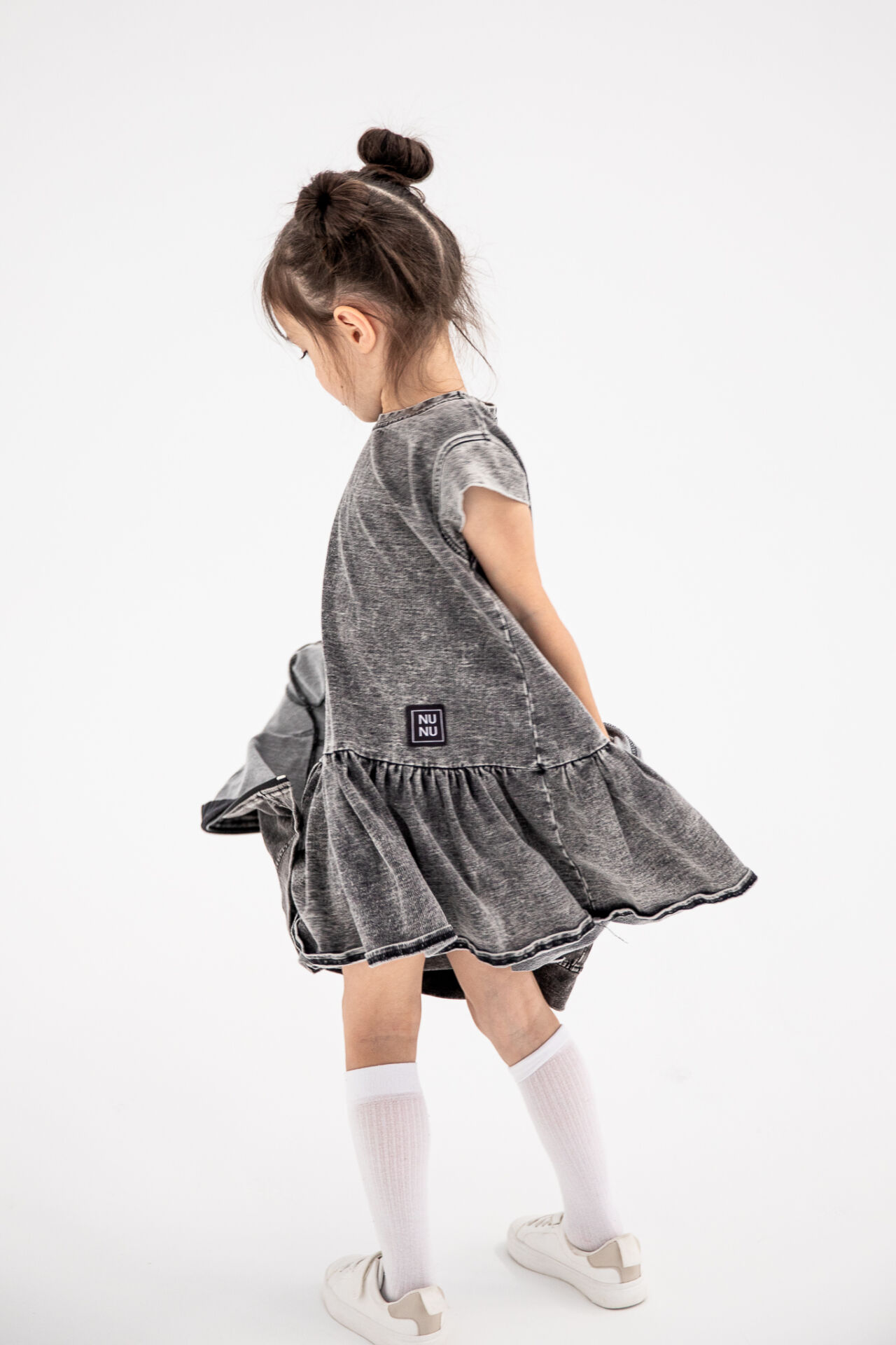 Sukienka dziecięca JEANS czarna