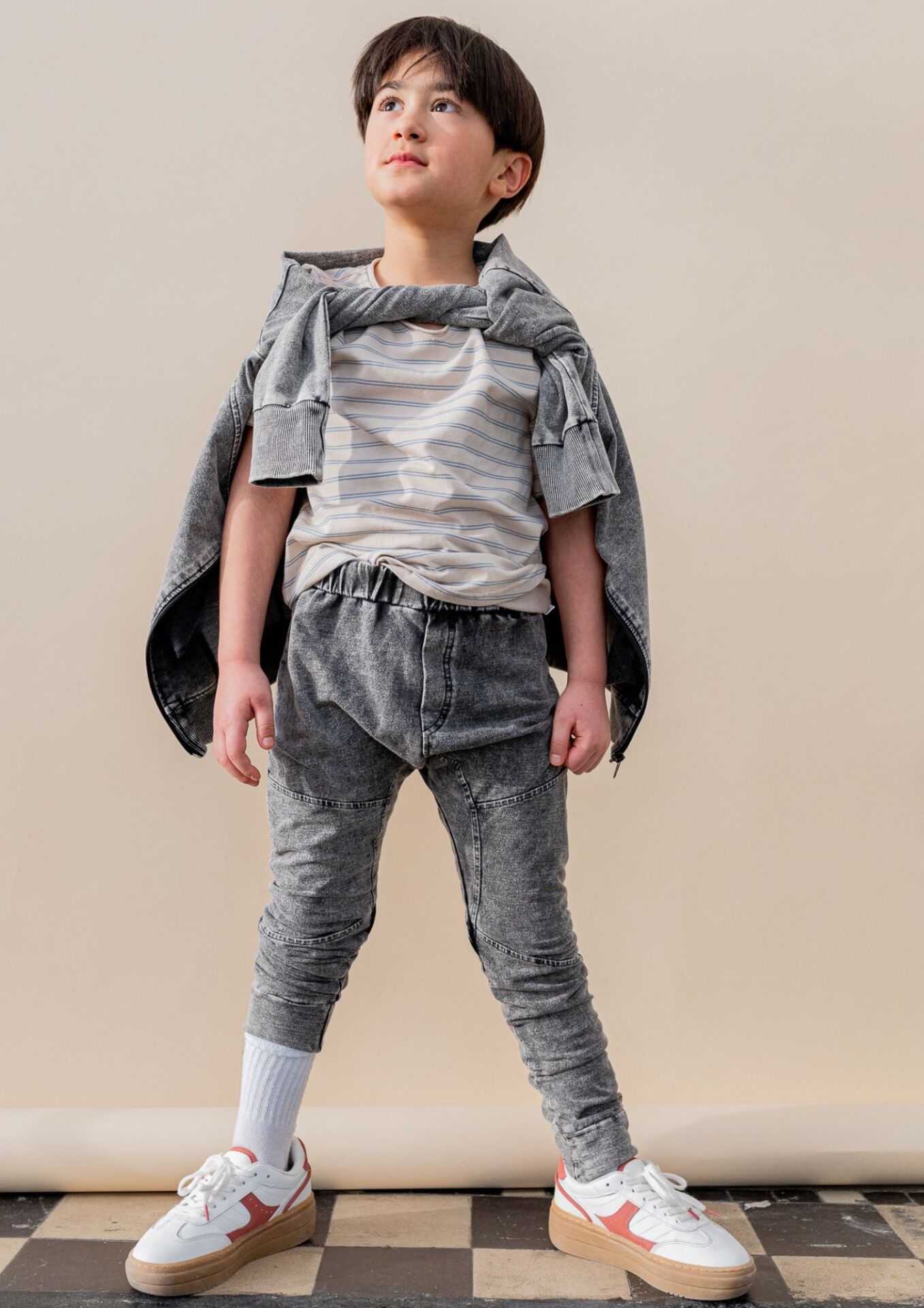 SPODNIE DZIECIĘCE CLASSIC JEANS BLACK - obrazek 4