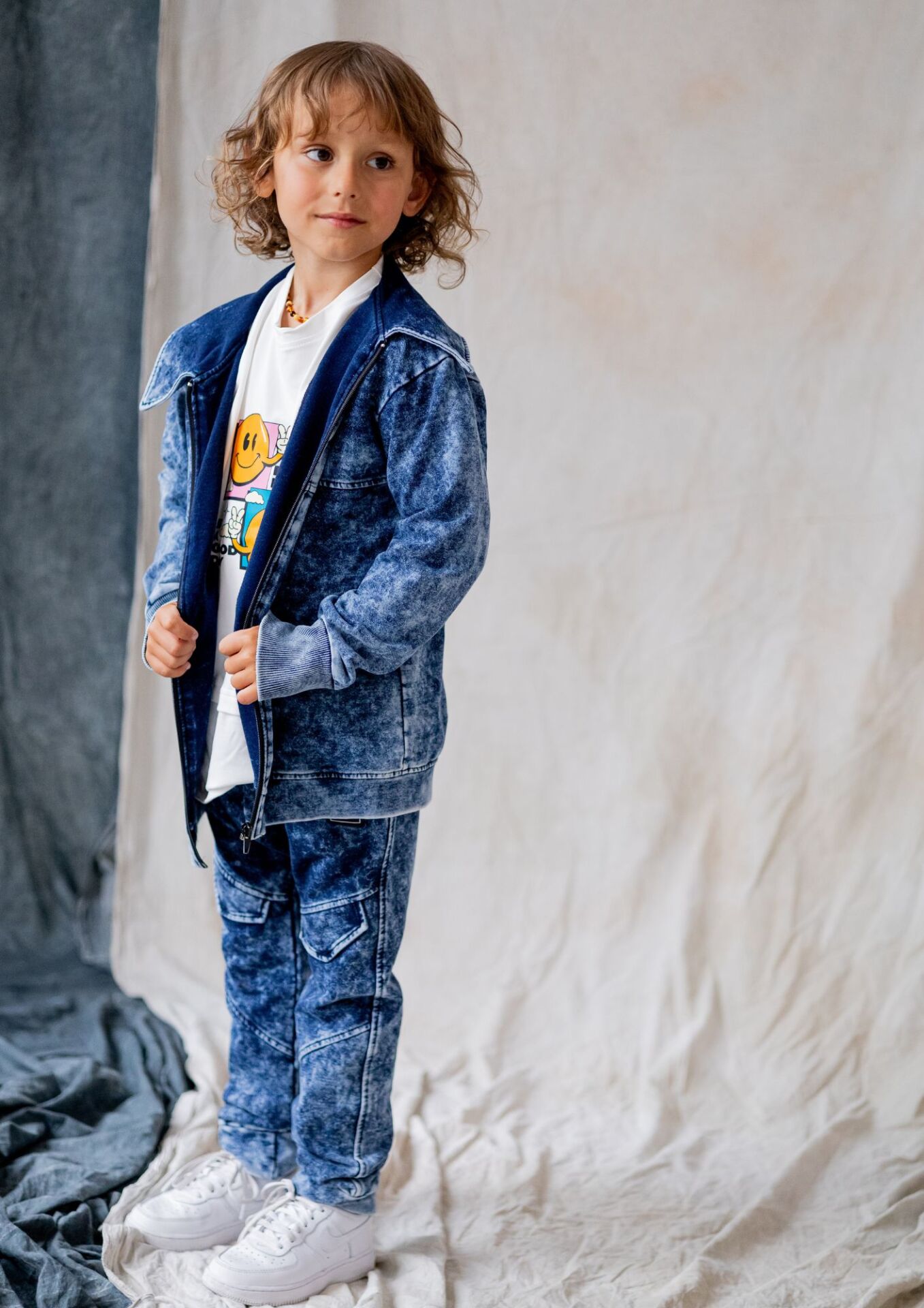 Spodnie dziecięce PATKA Batik Jeans blue - obrazek 5