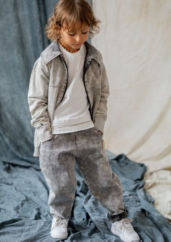 Bluza dziecięca BOMBERKA JEANS black