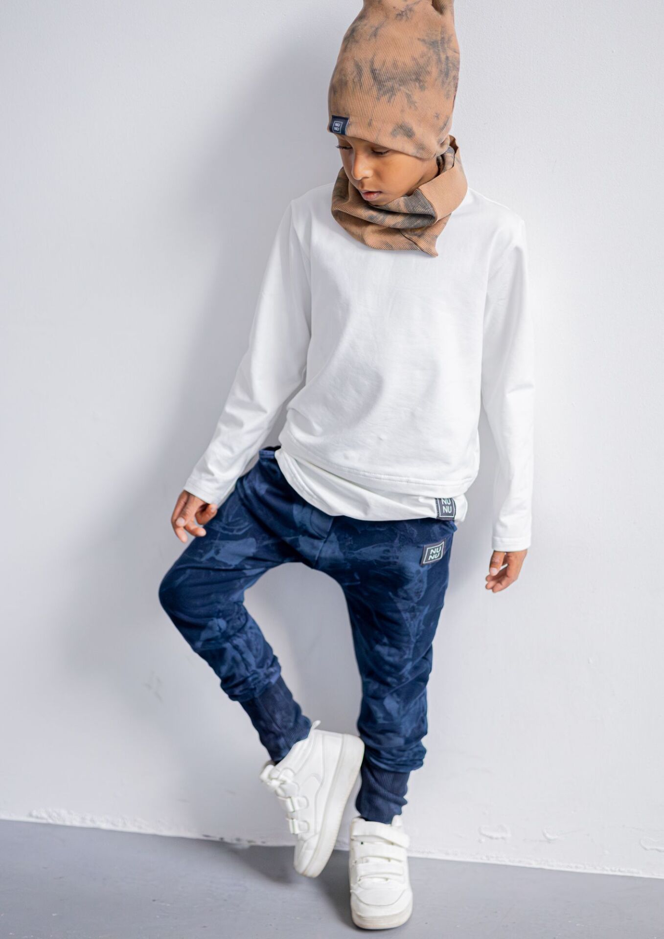 Spodnie dziecięce TIE DYE dark blue