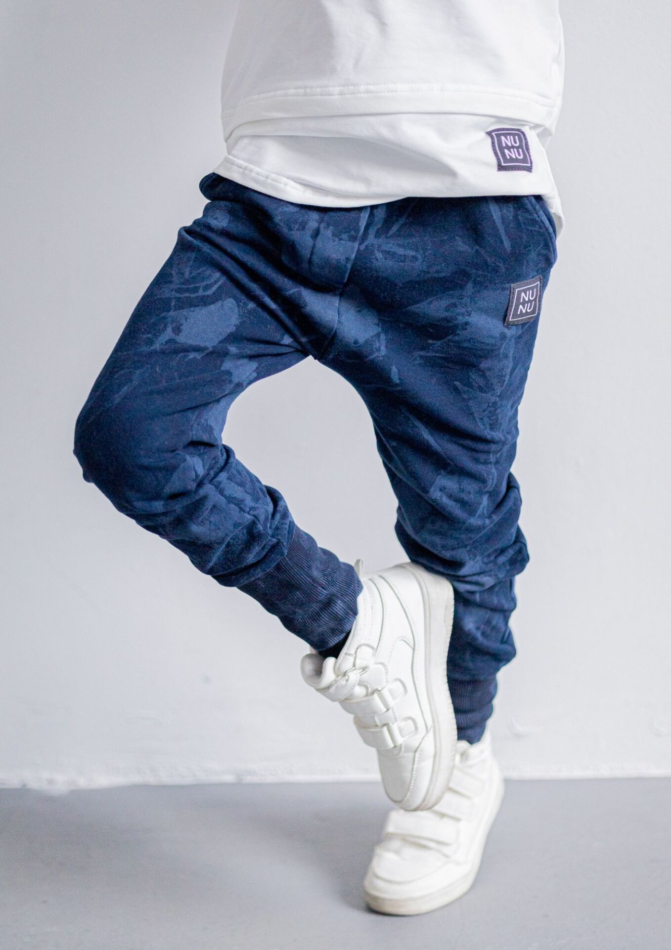 Spodnie dziecięce TIE DYE dark blue - obrazek 4