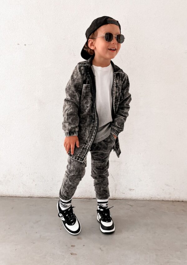 Spodnie dziecięce ZAKŁADKA jeans black