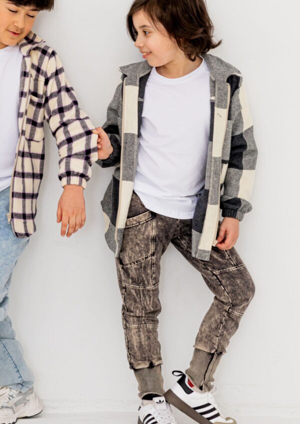 Spodnie dziecięce JOGGERY z kieszeniami black