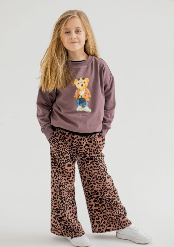 Spodnie dziecięce KULOTY PANTERKA latte FUN KIDS