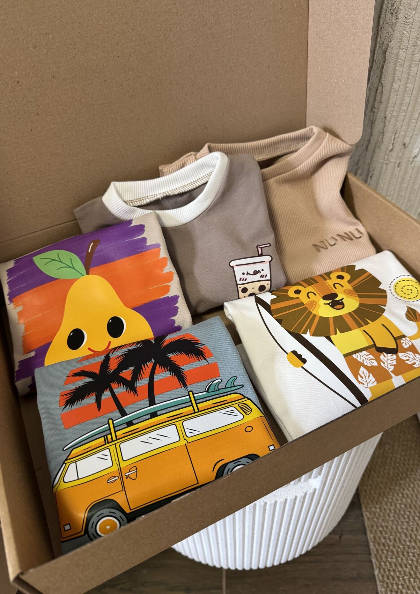 BOX dziecięcy T-SHIRT MIX NUNUbaby