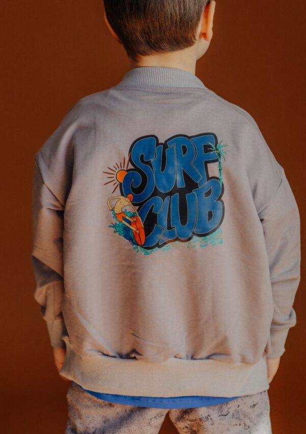 Bluza dziecięca BOMBER SURF grey FUN KIDS