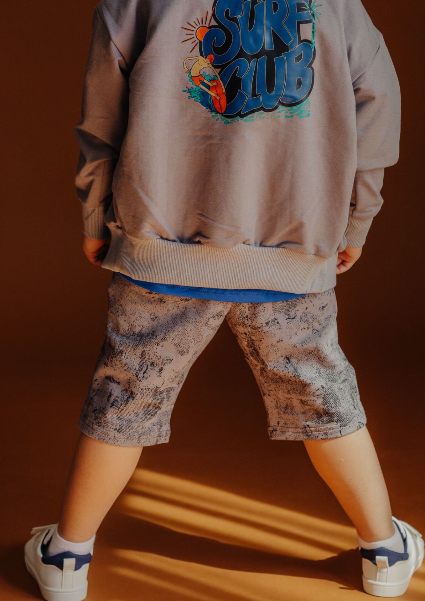 Szorty dziecięce FARBS grey FUN KIDS Bluza dziecięca BOMBER SURF grey FUN KIDS