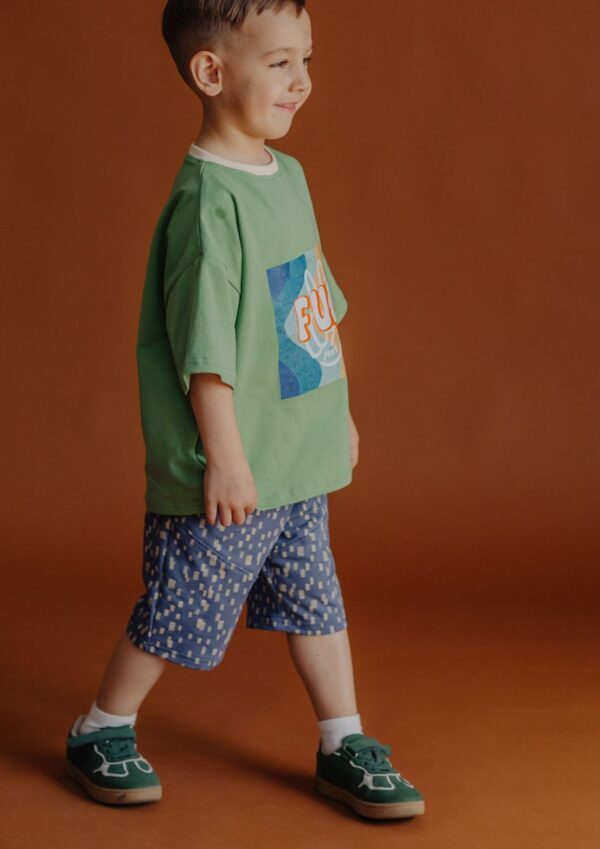 Szorty dziecięce PRINT blue FUN KIDS