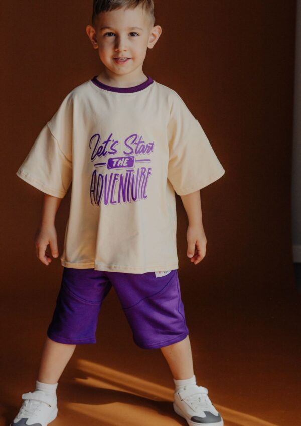 Szorty dziecięce BASIC purple FUN KIDS
